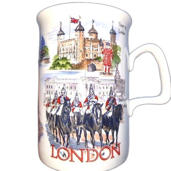 Lambert Of London Pair of London Landmark Bone China Coffee Cups - Picture 2 of 8